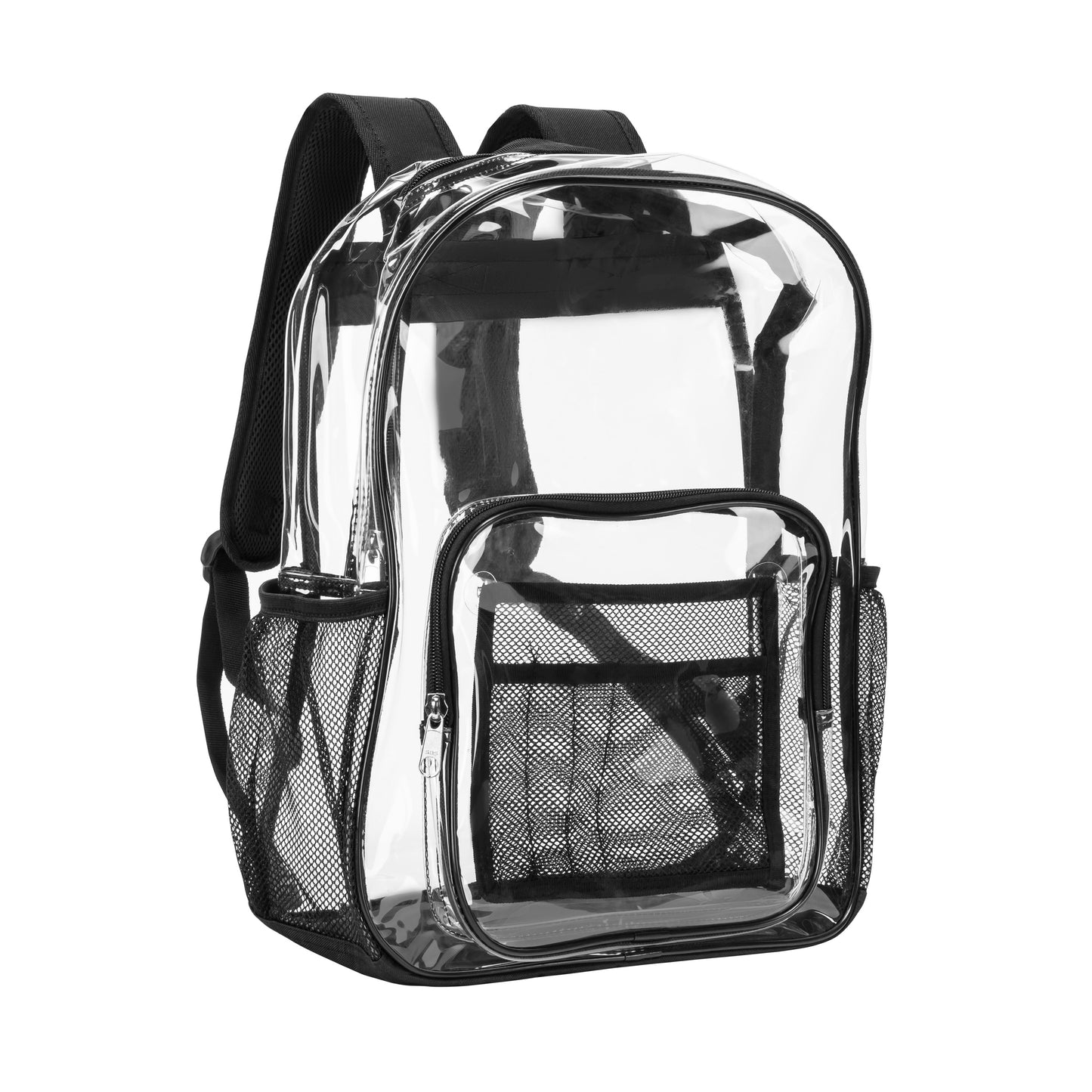 Heavy Duty Clear Backpack - Black