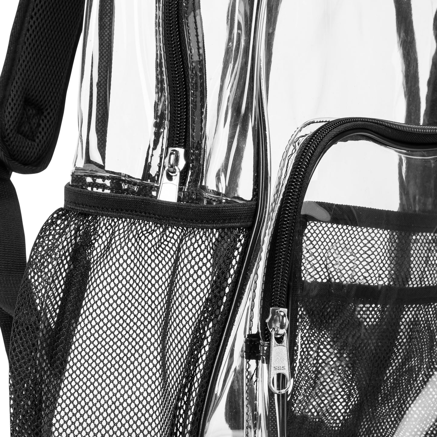 Heavy Duty Clear Backpack - Black